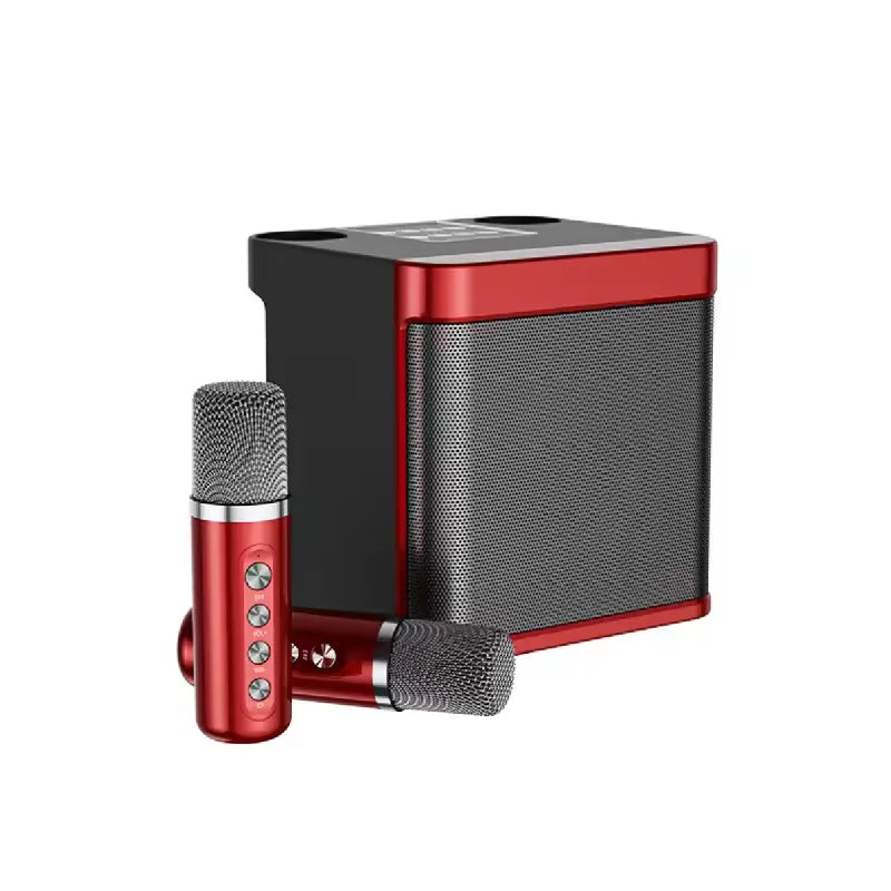 Bluetooth Speaker -Ktv Stereo Karaoke Machine Portable Bluetooths Karaoke Speaker for Adults and Kids With 2 Wireless Microphones