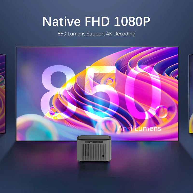 Free Shipping Smart 4K Android 9.0 Projector 4K WiFi 5G LCD Home Theater 1080P Portable Home Made Video Projector Tidesmit