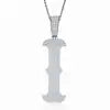 Factory Wholesale D Letter VVS Moissanite Pendant Necklace 925 Silver Platinum Plated Iced Out Custom Name Hip Hop Jewelry