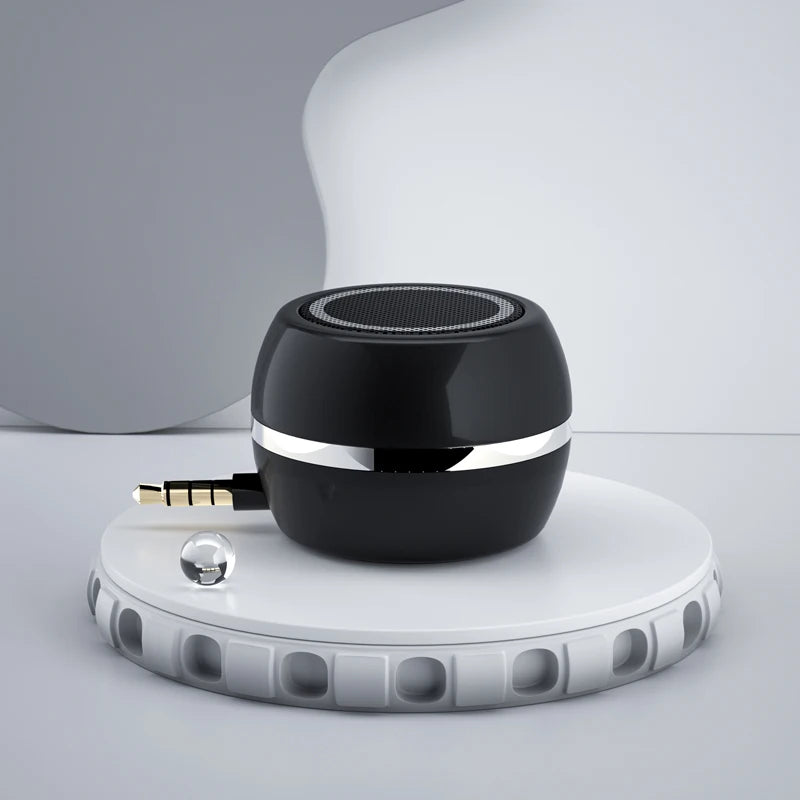Bluetooth Speaker -YAYUSI Hot Selling A5 Mini and Portable Bluetooth Speakers 3.5mm AUX Smart Mobile Phone Round Shape Wired Speakers Music Player
