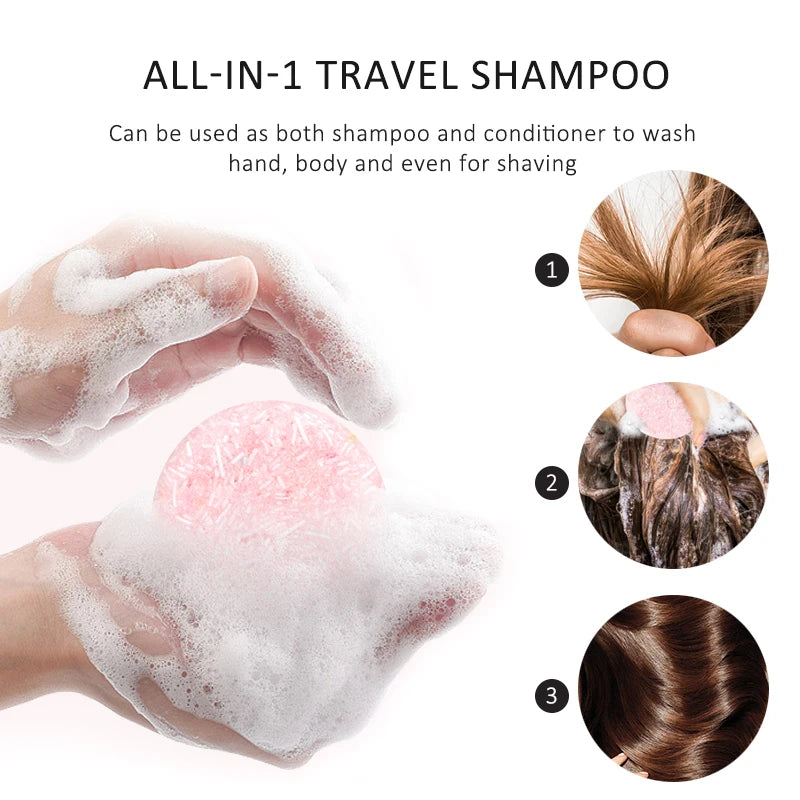 PURC Hair Shampoo in Handmade & Gentle Vegan Soap Bar Smoothing Shiny Hair Care Condition