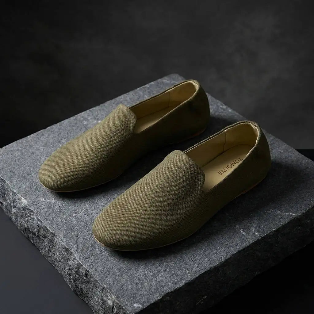 TOMONYE TY-L26 Minimalist Soft Leather Loafers, Comfortable Unstructured Flats for Women, Sexy Round Toe Glove Shoes
