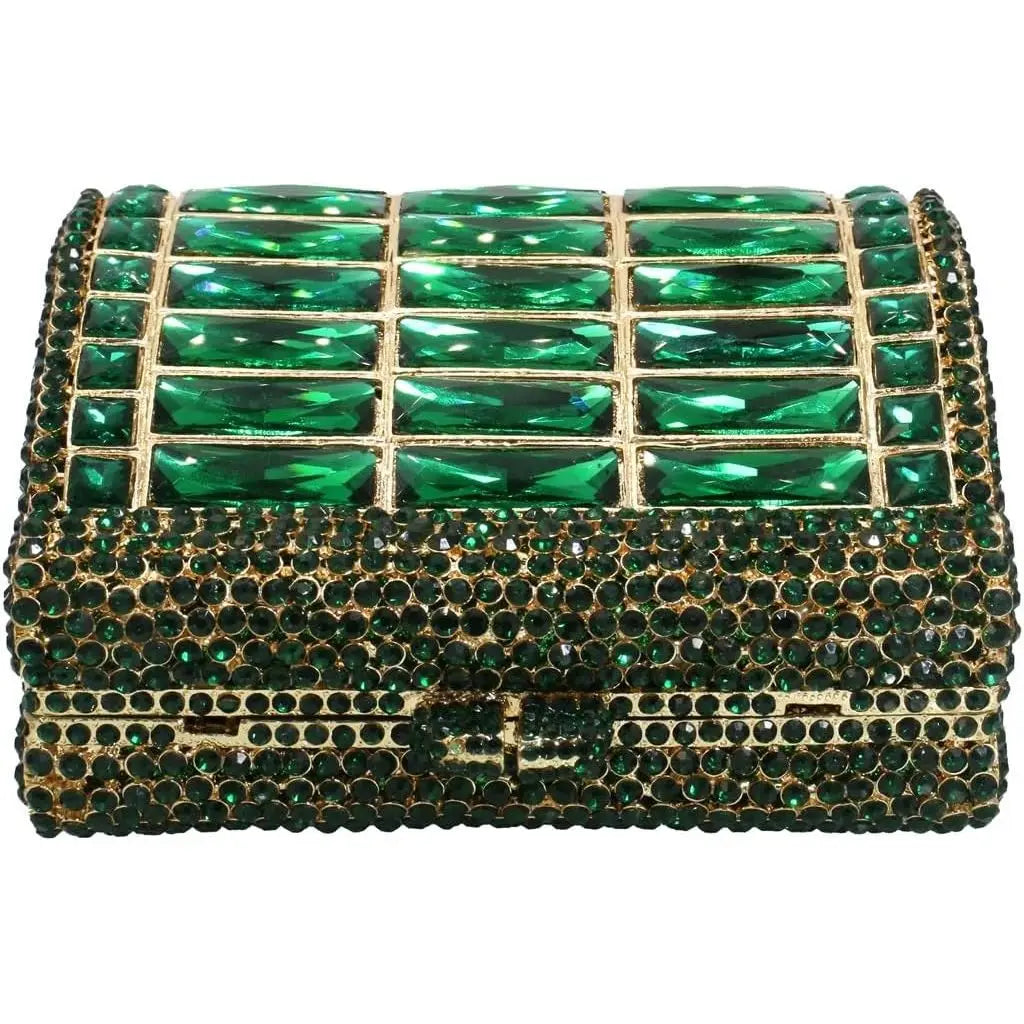 Elegant Sparkling Crystal Evening Clutch Bag Shiny Rhinestones Luxury Diamond Design Chain Strap Fashionable Handbag for Wedding