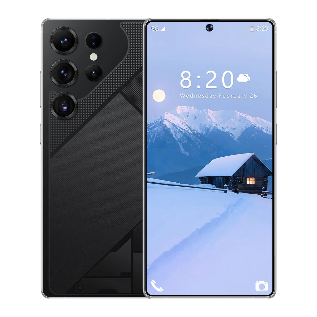 Tidesmit S26 Ultra 5G smartphone with 7.3 inch HD screen 12GB RAM 512GB storage and integrated stylus pen