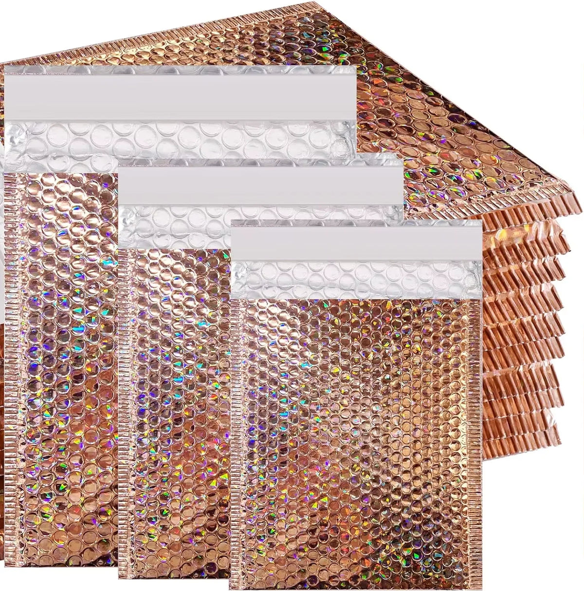 Matte Mailing Bags Custom logo Printing Shipping Package Biodegradable Metallic Bubble Mailers for Express Clothing