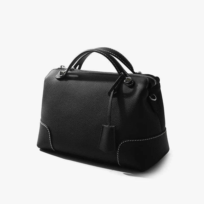 Manufacturer OEM Lady High Quality Top-grain Cowhide Vintage  Genuine Leather Designer Women Luxury Handbags
