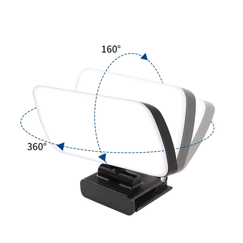 Video Conference Ring Light with Clip - Adjustable LED Lighting Tidesmit