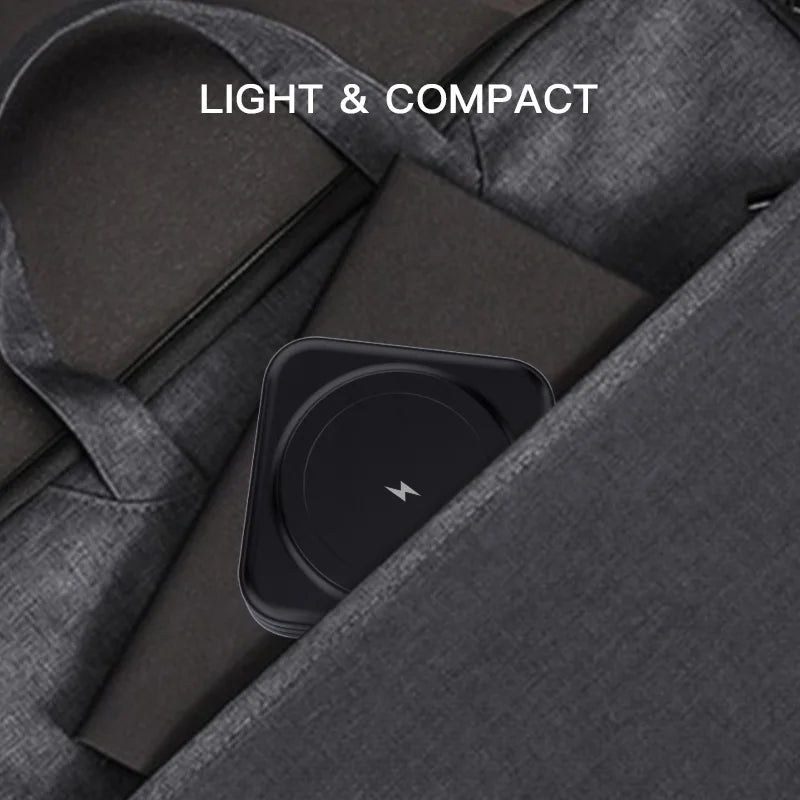 Custom Travel Station for iphone 15 Pro Max Foldable Power Bank Strong Magnetic New Multifunctional 3 in 1 Wireless Charger Tidesmit