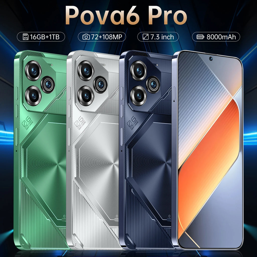 Pova 6 Pro 5G Smartphone 16GB/1TB Silver - High Performance Value Tidesmit