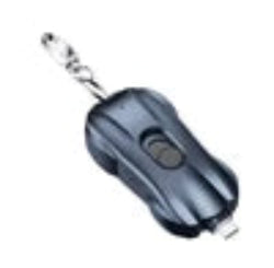 Portable Mini Battery Supply Keychain Portable Charger Mini Portable Power Bank Key Chain for Outdoor Emergency <3000 mAh Dark Blue for iphone Tidesmit