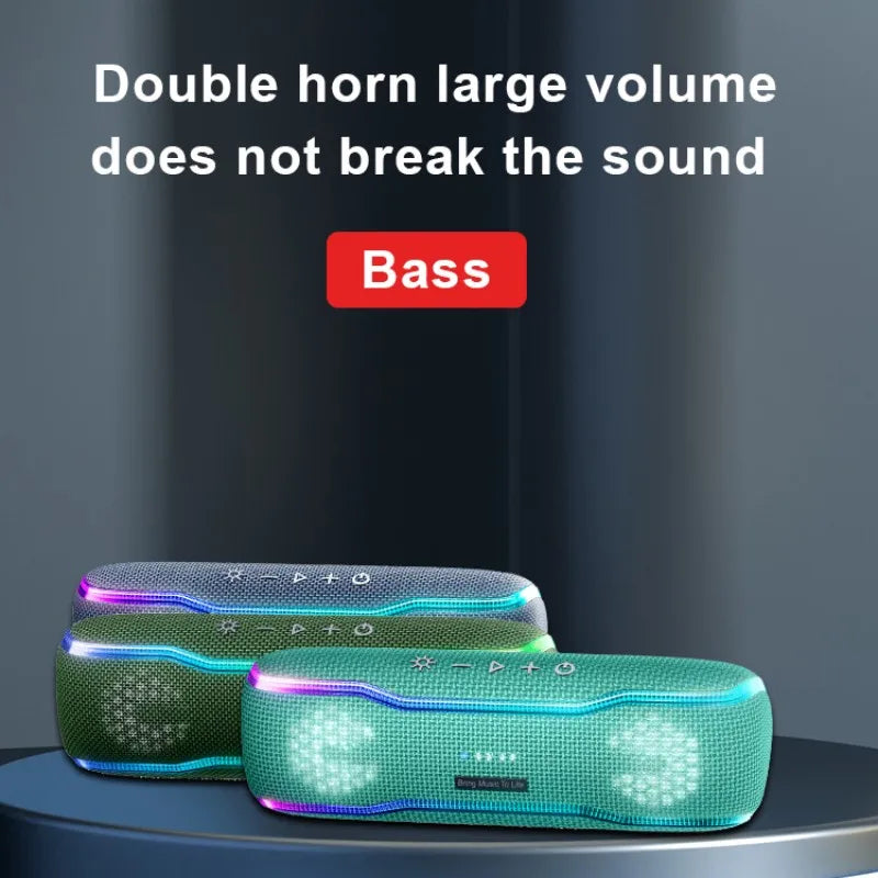 Bluetooth Speaker -Xdobo Mini Blue Tooth 30 w Waterproof Ipx 7 Bt 5.3 Wireless Speaker with Rgb Light