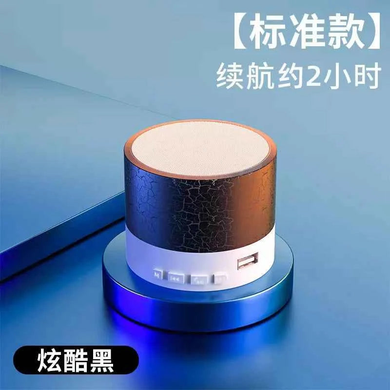 Upgrade Mini Portable Bluetooth Speaker RGB Light USB TF Card Reader Stereo MP3 Speaker for Home Atmosphere Desktop Black US My Store