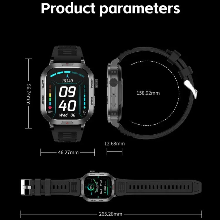 New Products 2024 ZW66 Sports Watch 2.01 Inch Fitness Tracker Wellness Smart Watch - Tidesmit