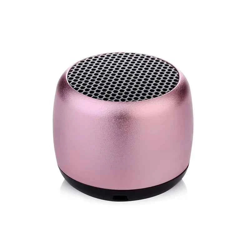 High Quality Portable Bluetooth Speakers 5W Wireless Bass Mini Size Cute Lanyard Home Theatre Mobile Phone Outdoor 1 Year Rose Madder Metal 0.8" My Store