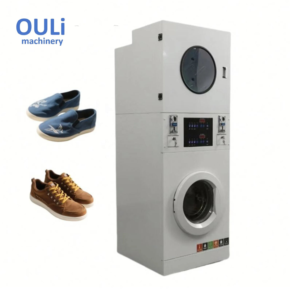 Commercial Shoe Washer and Dryer with Coin-Operated Operation