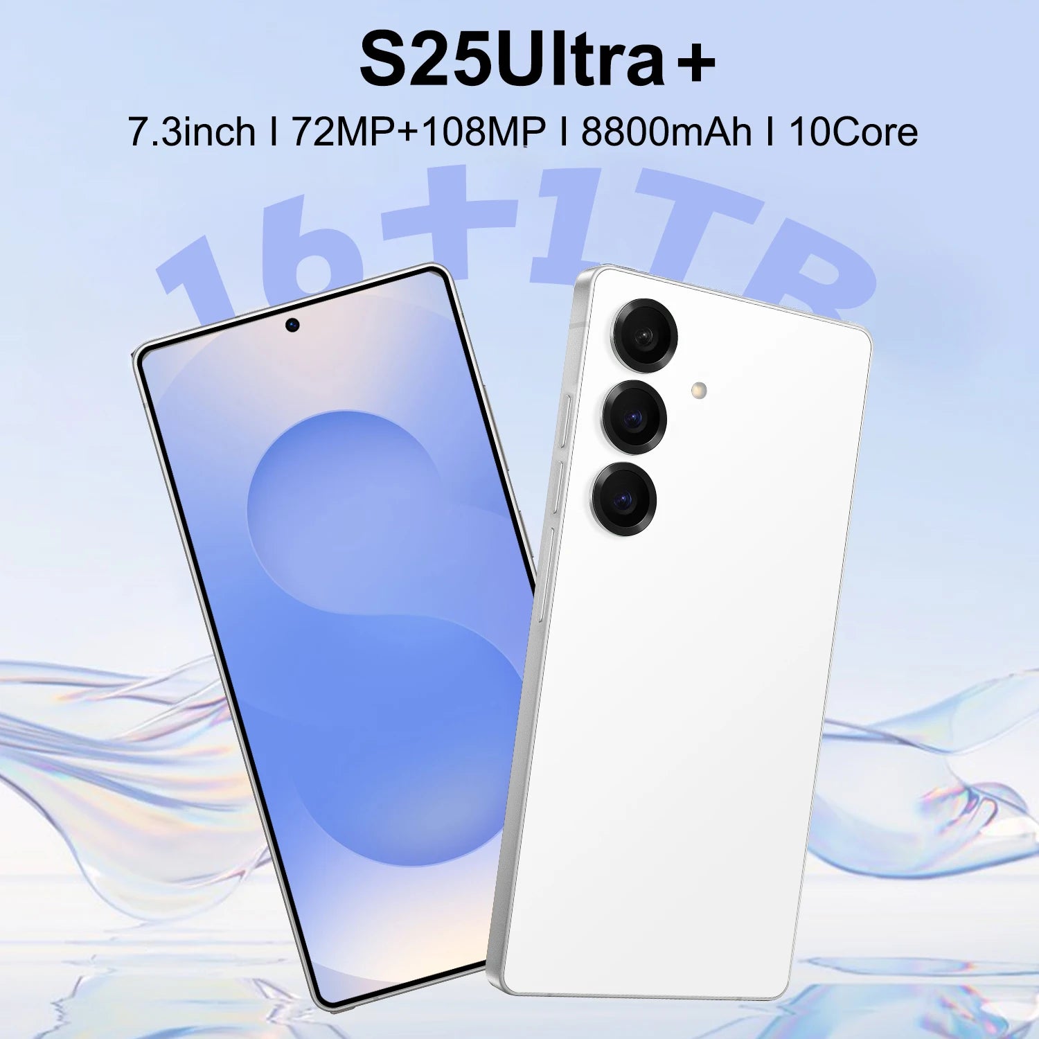 5G Smartphone 1TB 16GB RAM Unlocked Dual SIM Gray - Tidesmit White 16g 1TB Tidesmit