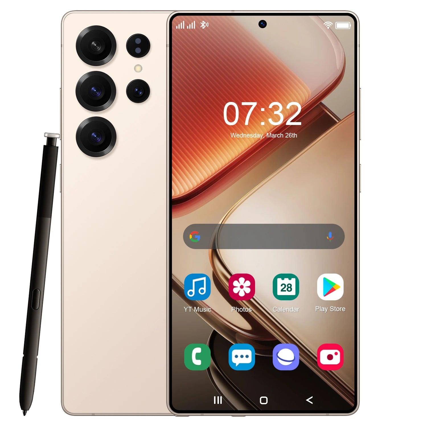 S25 Ultra 5G Smartphone 1TB 16GB RAM - High Capacity Mobile Gold 16g 1TB Tidesmit