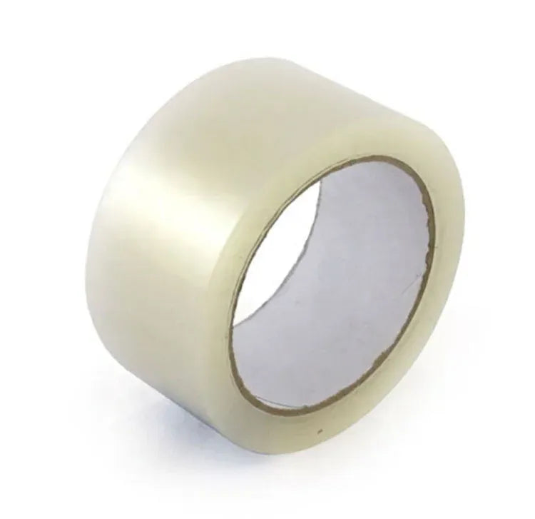 Clear gummed paper sealing tape roll