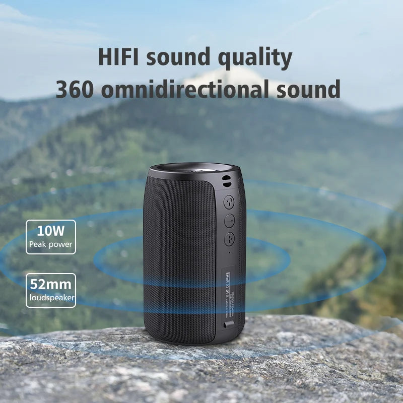 Bluetooth Speaker -High Bass Sound Rechargeable Stereo Party Waterproof Smart Outdoor Mini Wireless Portable Blue Tooth Speaker With Microphone