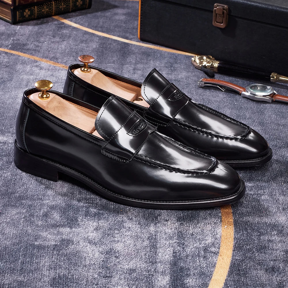 High Quality Fashion Men's Winter Shoes Luxury Genuine Leather Business Outsoles with Handmade Formal Leather Insoles