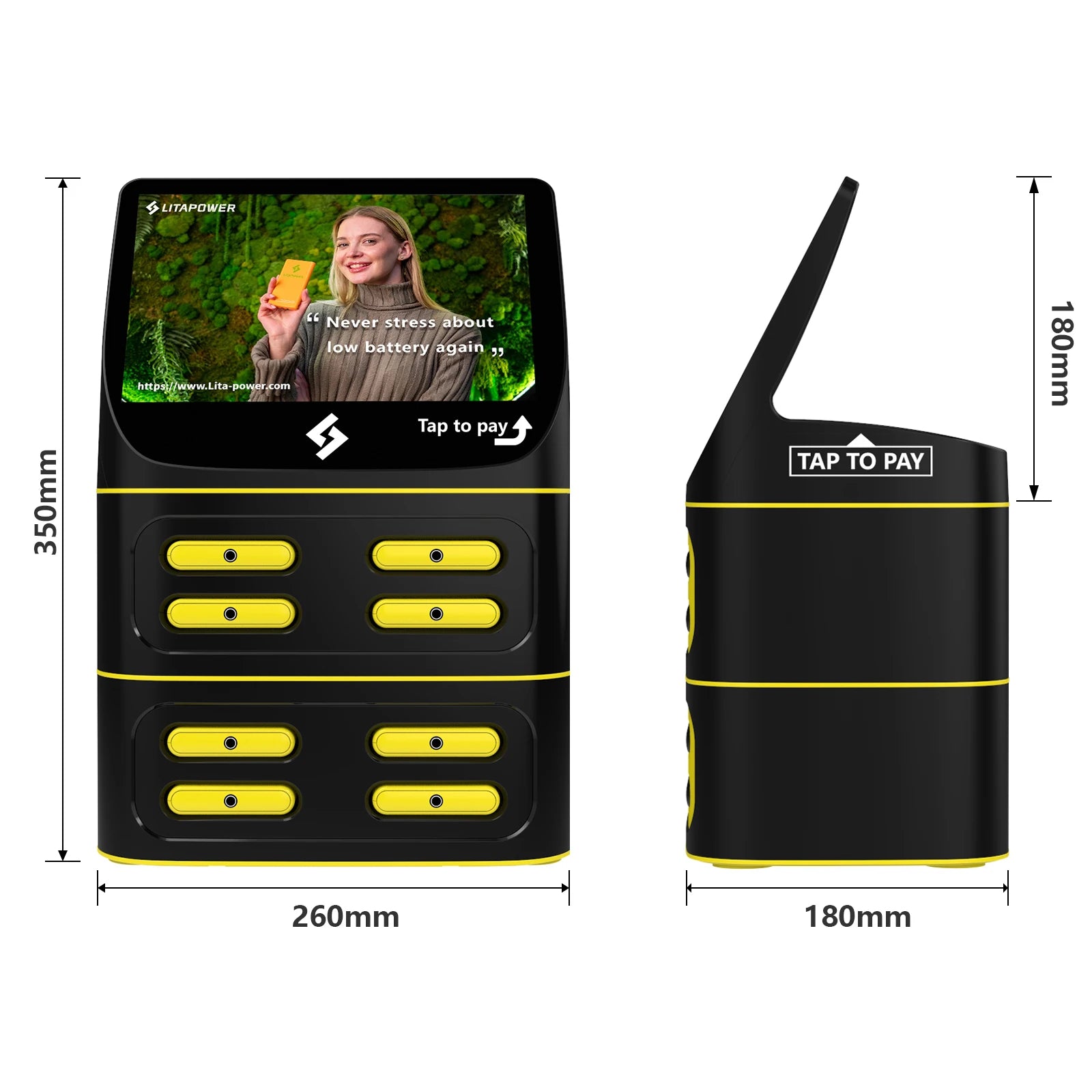 Latapower WIFI/4G/Shared Power Bank Rental Stations Portable Phone Charging Station Kiosk Vending Machine Tidesmit