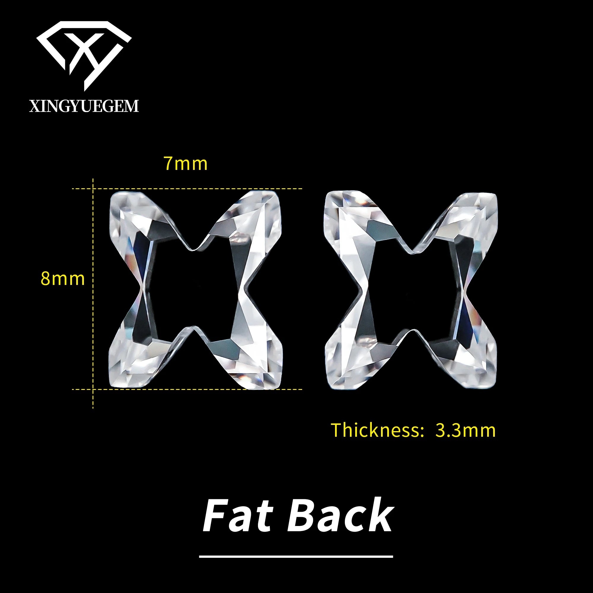 Customizable GRA Certified A-Z White D VVS Lab Created Moissanite Fancy Color Play/Fire Alphabet Jewelry Loose Stone 0.8-1.5CT