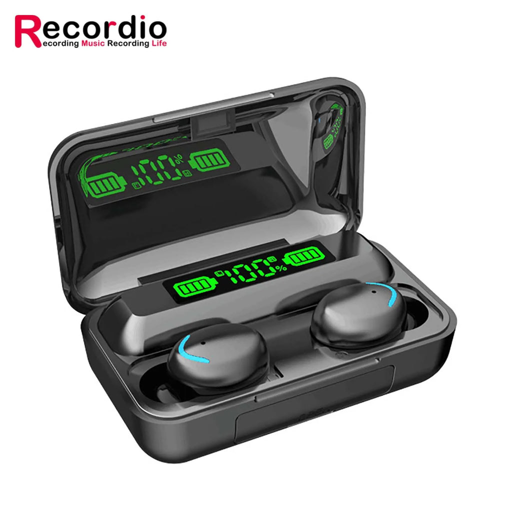 GAE-140 2021 Hot F9-5C Waterproof 9D Stereo Sports Earbuds TWS BT 5.0 Earphones Wireless Earphone Headsets with Charging Case Tidesmit