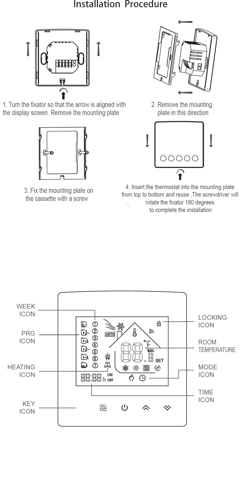 WiFi Thermostat Temperature Controller Water/Electric Floor Heating Gas Boiler 25A Smart Life Tuya Control Alexa Google Home
