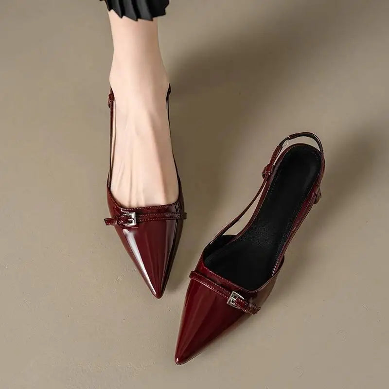 Wholesale Classic French Heel Sandals Lightweight Design Shopping Vacation Social Gathering Skirt Matching Women Shoes