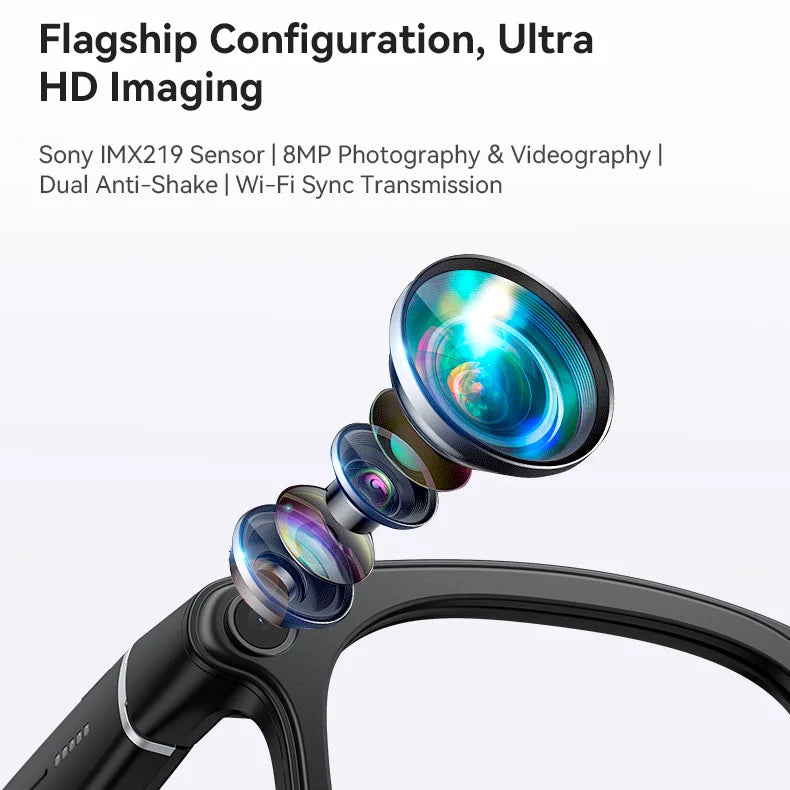 AI Smart Glasses Sunglasses Voice Control ChatGPT Bluetooth  Photography Video Music Camera Translation Glasses AI Assistant