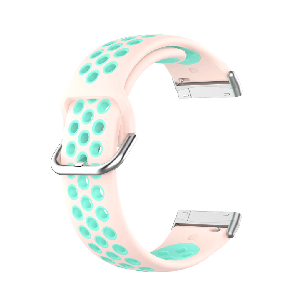 Colorful soft silicone sport wristband for Fitbit Versa 3 and Sense smartwatches by Tidesmit