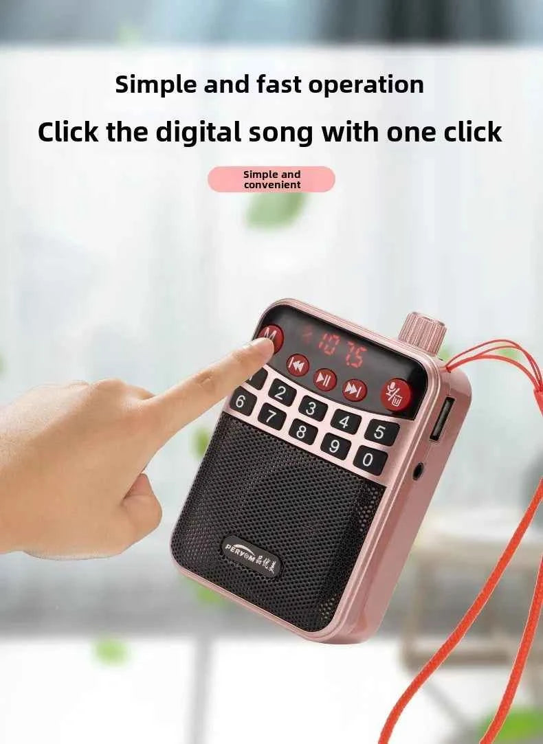 M-39 Portable for Bluetooth Card Speaker with Flashlight Function Wholesale Radio for Seniors Singing Opera Storytelling My Store