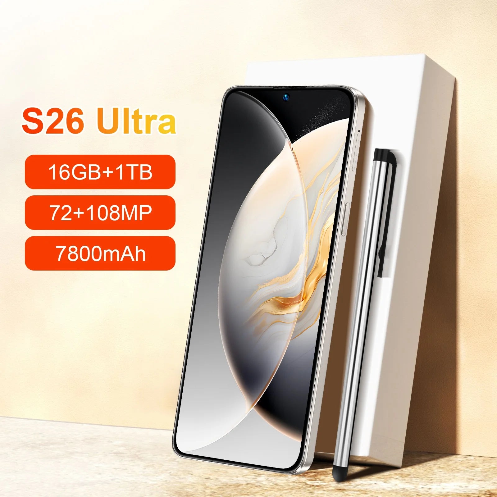 Unlocked 5G Smartphone: 7.3-inch OLED, 16GB RAM, 1TB Storage Tidesmit