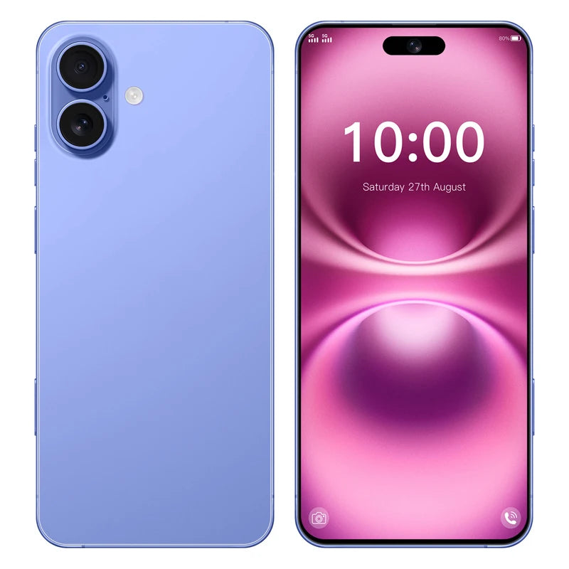 2025 New Android Low Price Unlocked I16 Plus Smart Phone Original Unlocked Celular Unlocked Mobile Phone Blue 3 G Tidesmit