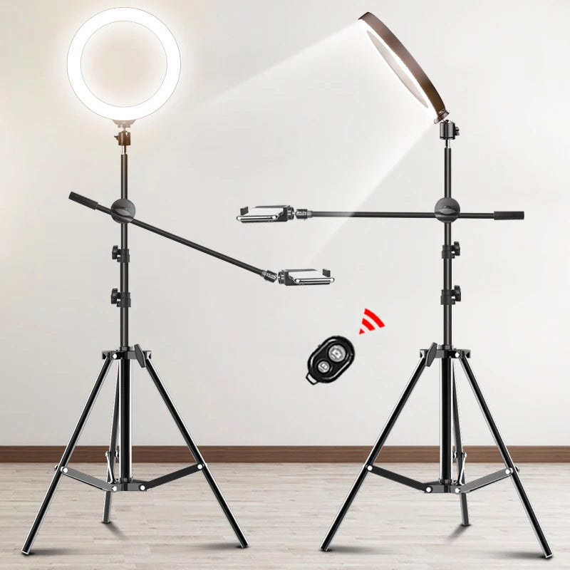 10 Inch LED Ring Light with Tripod Stand for Content Creation Tidesmit