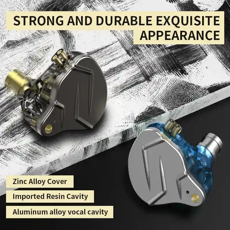 KZ ZSN Pro Hybrid In-Ear Monitors - Balanced Armature & Dynamic Driver Tidesmit