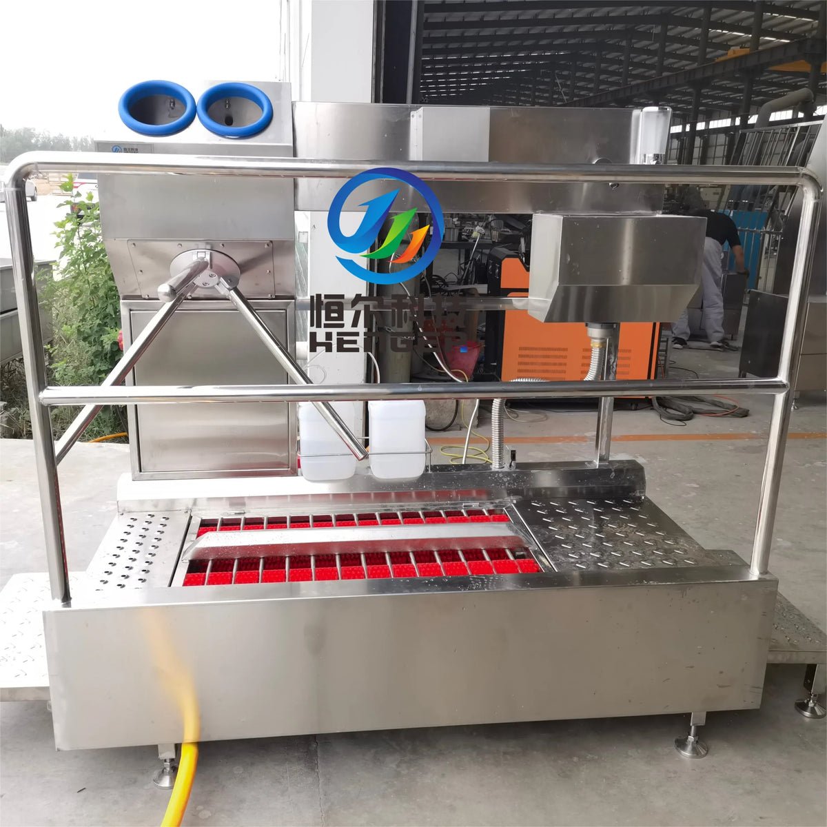 Automatic Boot Washing Machine with Access Control