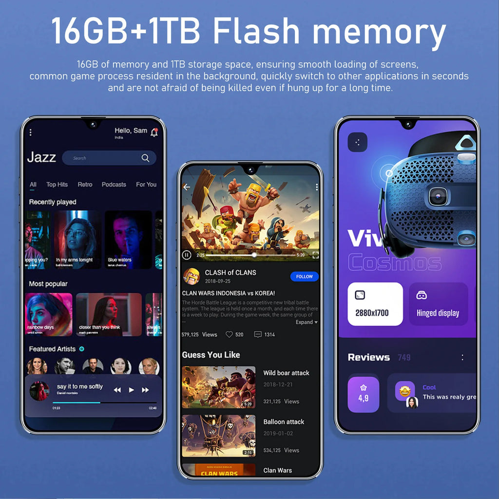 Tecno Camon 20 Pro 5G Smartphone, 16GB RAM, 1TB Storage - Unlocked Mobile Tidesmit