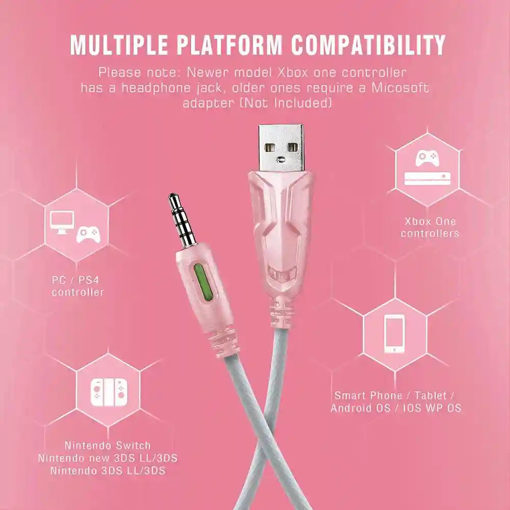 Wired Gaming Headphones with Mic - Over-Ear Noise-Cancelling Headset Tidesmit