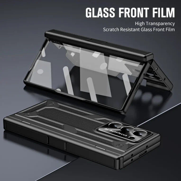 Double Kickstand Armor Case for Samsung for Galaxy Z Fold6 Hinge Protection and Build-in Screen Protector Model Plus Tidesmit