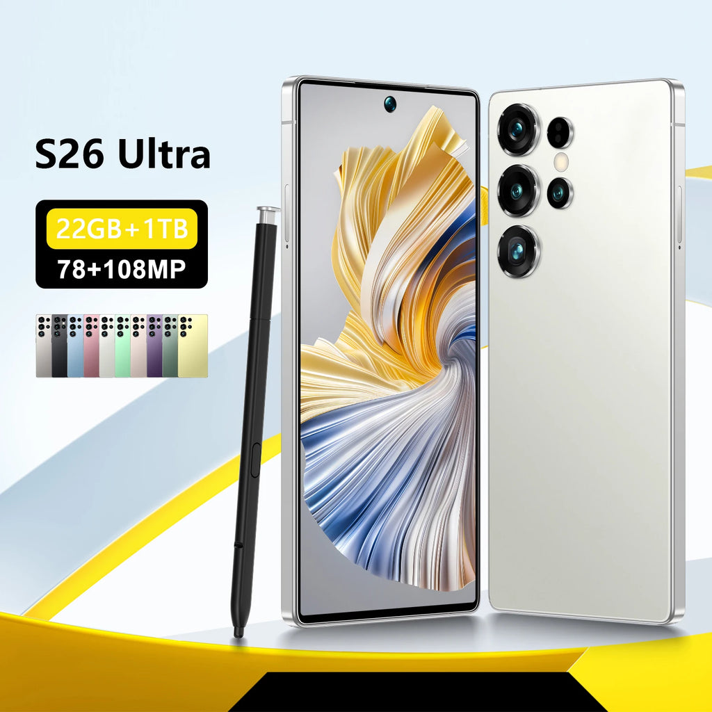 S26 Ultra 5G Android smartphone with 22GB RAM and 1TB storage, unlocked high-performance mobile phone, gallery view 2