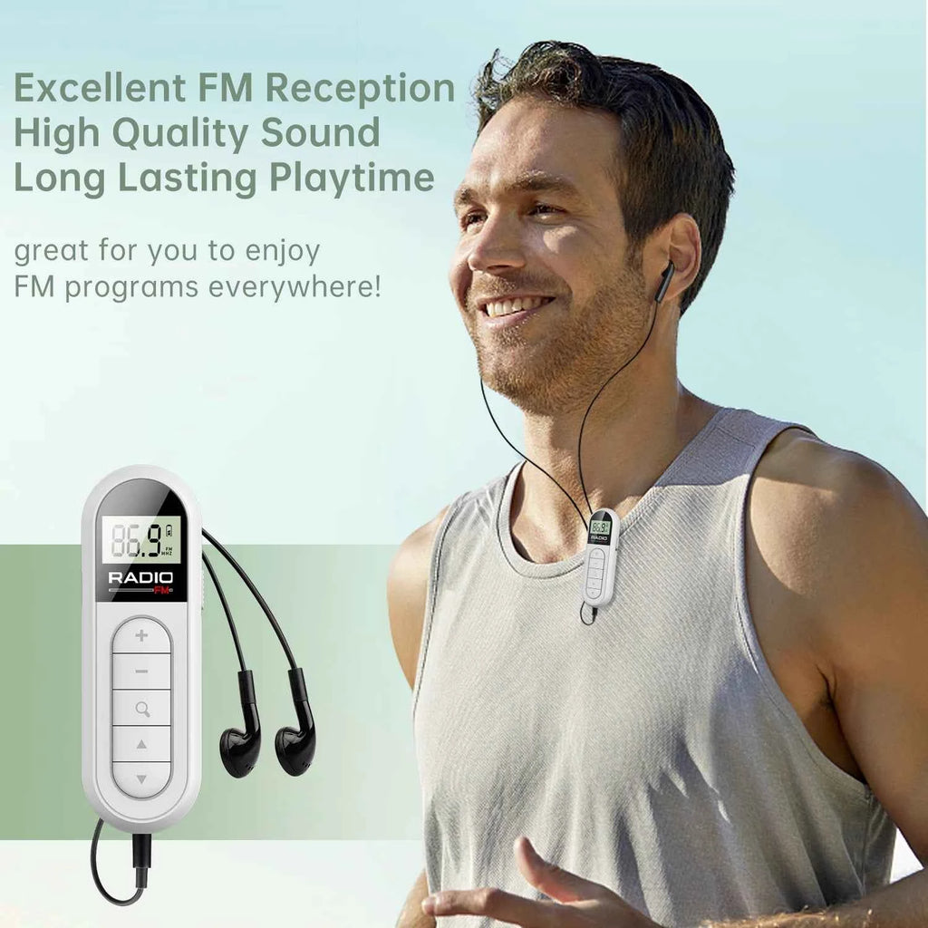 Factory Mini Portable Pocket Digital Tuning Multiband MP3 Radio Player with Rechargeable Battery FM Radio for Walkman My Store