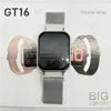 Fashion Smart Watch GT16 Fitness Tracker 2.01inch TFT Display IP68 Waterproof Android Relojes Smartwatch with Double Straps - Tidesmit