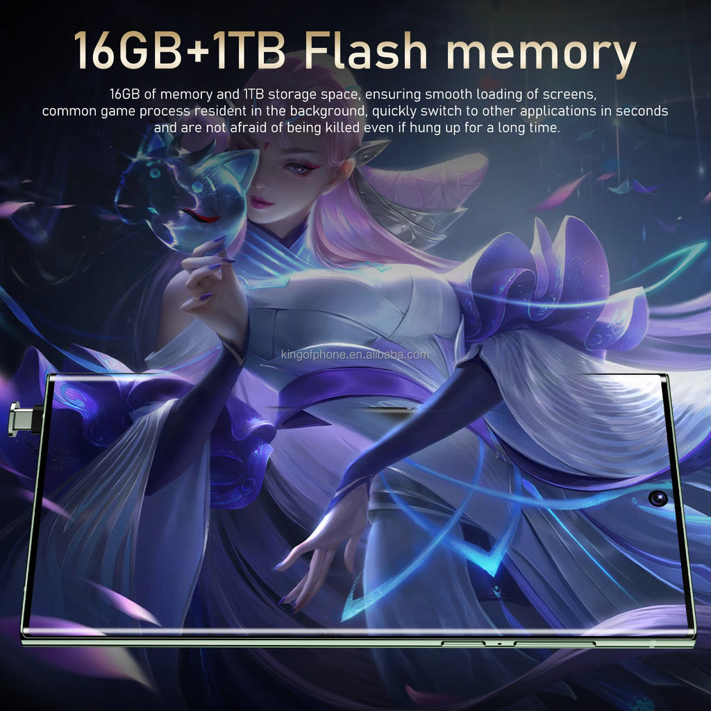 Hot Selling Unlocked 7.3-Inch for Gal Axy S24 Ultra 4G Smartphone 512G Android Phone with 108MP Rear Camera CDMA and LTE Cellula - Tidesmit