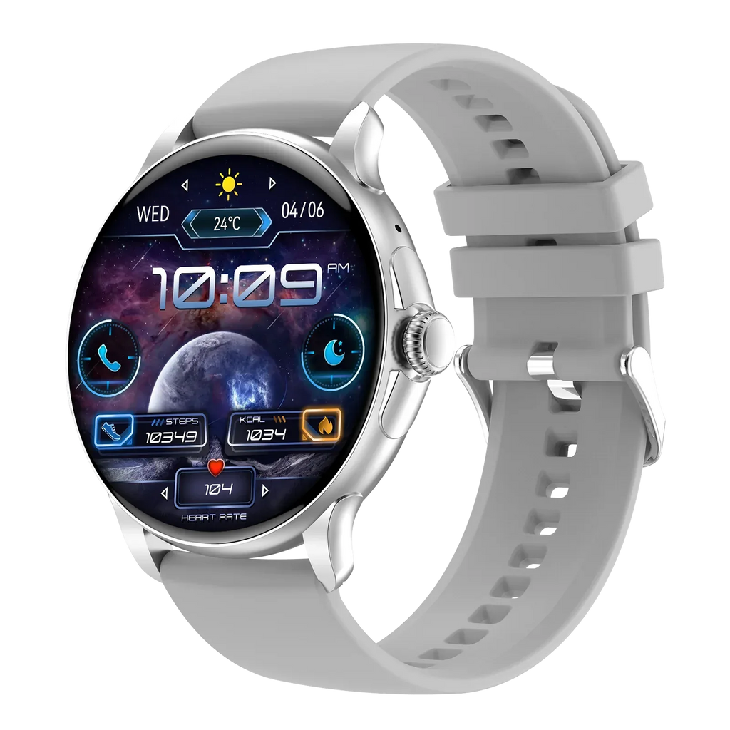 HK49 Fashion for Bluetooth Smart Watch Fitness Tracker AMOLED Screen Waterproof Heart Rate Monitor Magnetic Activity Tracker - Tidesmit