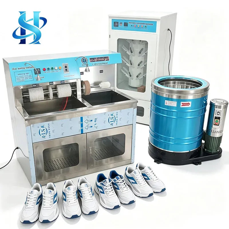 Commercial Sneaker Washing Machine Set with Shoe Drying Cabinet