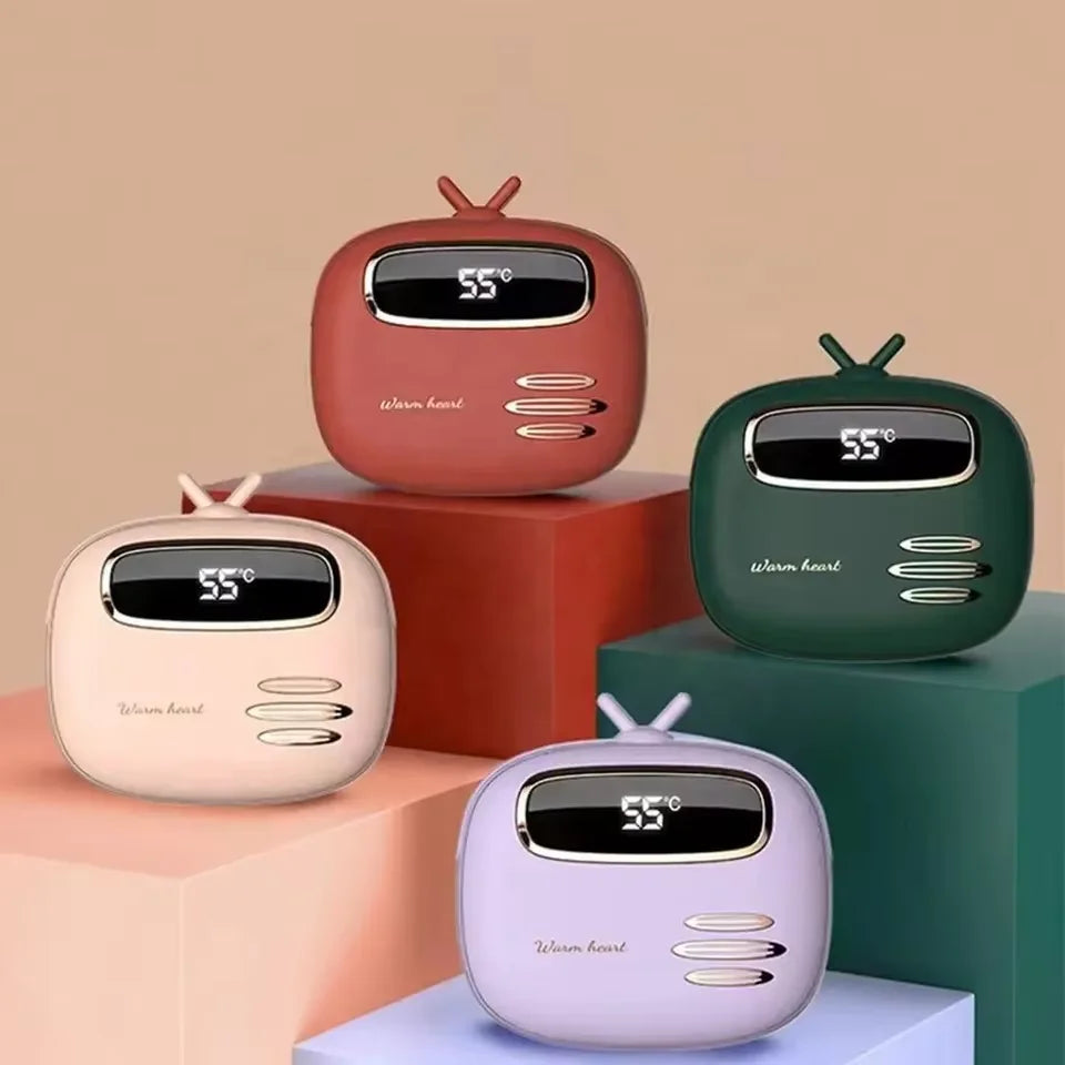 Power bank charger-New Arrive New Trending Hand Warmer Power Station 2 in 1 USB Portable Mini Digital Display Gifts Power Banks Tidesmit