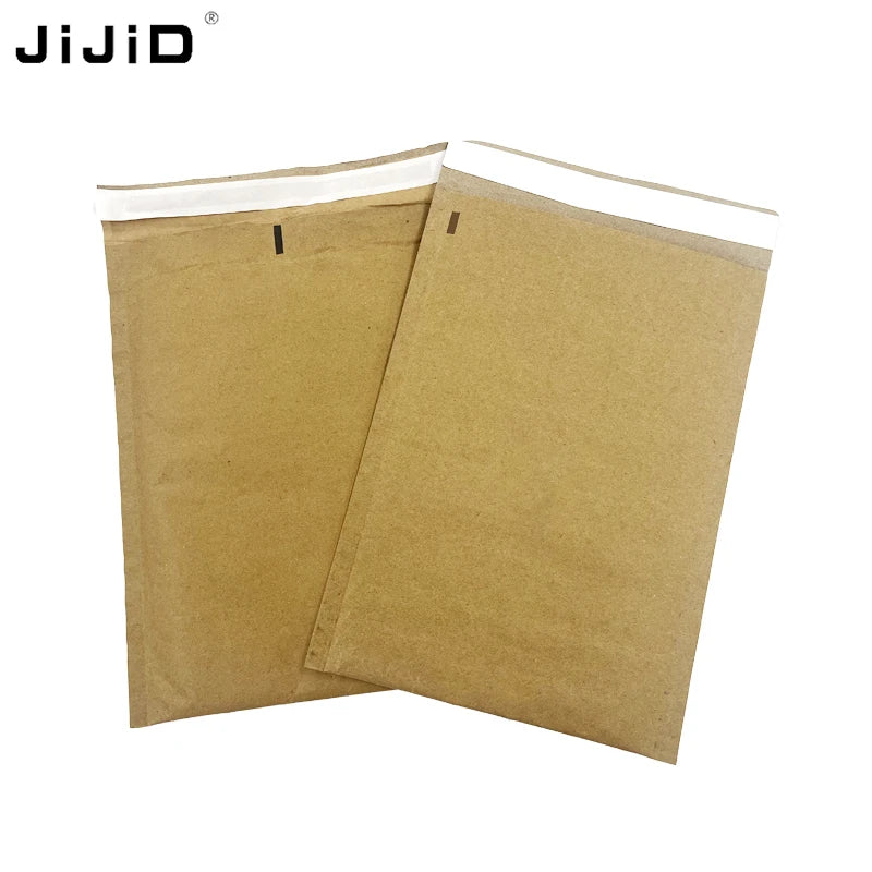 JiJiD Biodegradable Kraft Paper Mailing Bags Honeycomb Padded Mailer Wrap Bubble Envelope Compostable Shipping Packaging Bag