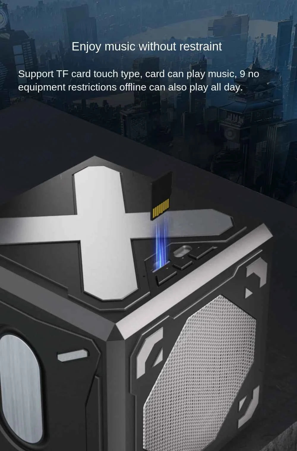 CJH New Mini Portable Wireless Bluetooth Speaker with HIFI Subwoofer, Outdoor Desktop Novelty Gift Small Speaker My Store