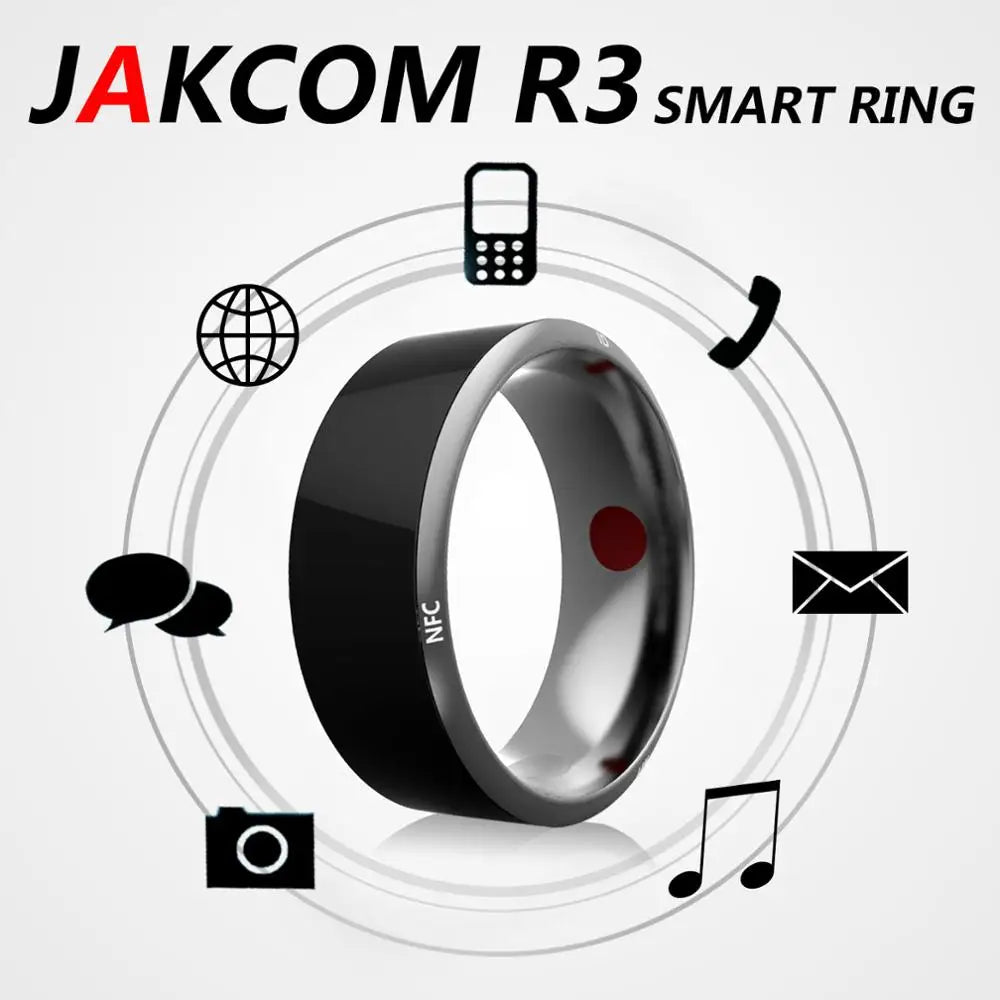Jakcom R3 Smart Mini Magic Metal Ring Electronic CNC RFID NFC 125KHz 13.56MHz IC/ID Rewritable Simulation Access Tag Key Card Size 9 Tidesmit